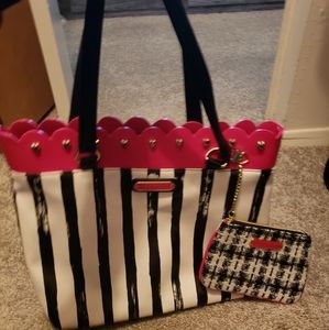 Betsey Johnson Tote with Pouch